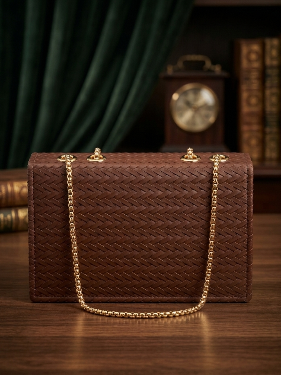 The Glam Weave Clutch