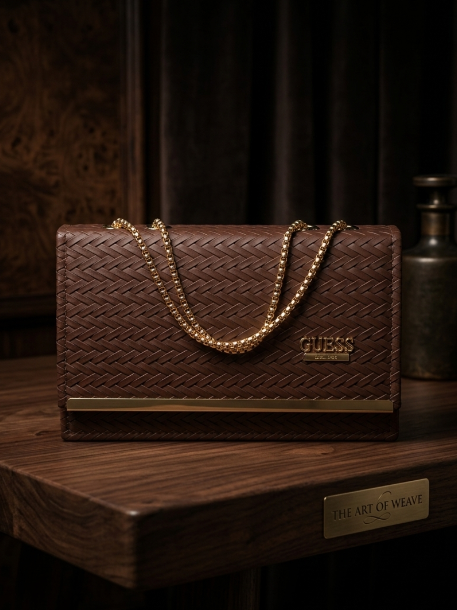 The Glam Weave Clutch
