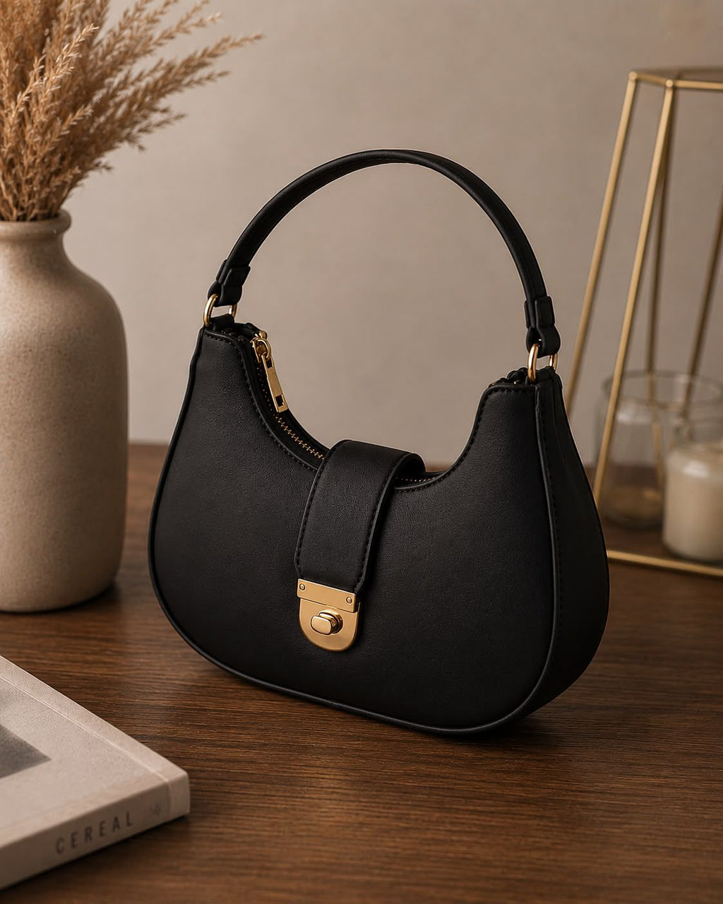 Premium Edition Half-Moon Handbag – Luxury Daily Essential