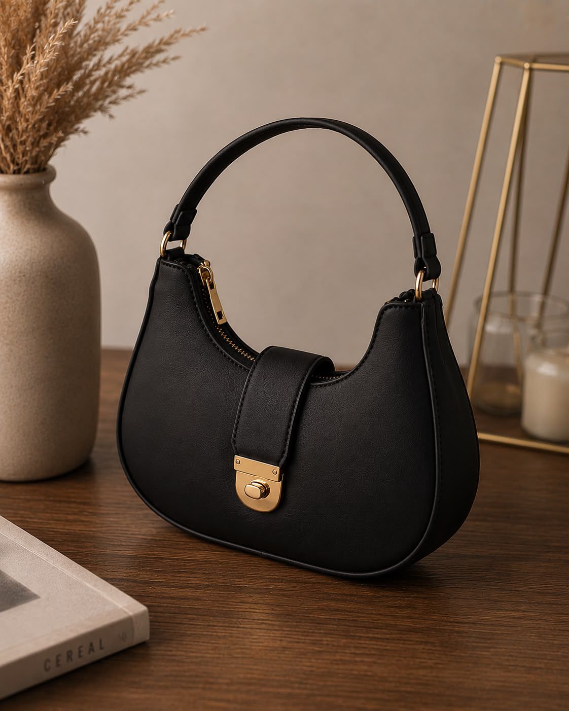 Premium Edition Half-Moon Handbag – Luxury Daily Essential